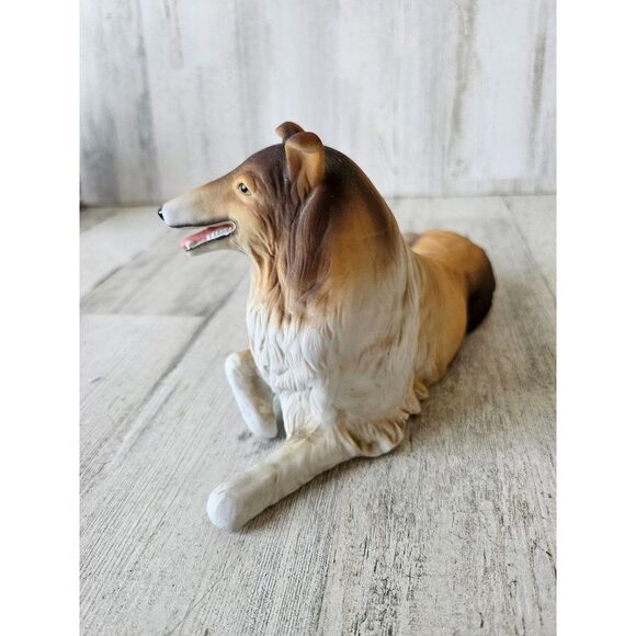 Aldon collie sheltie porcelain dog puppy statue figurine - Picture 3 of 8